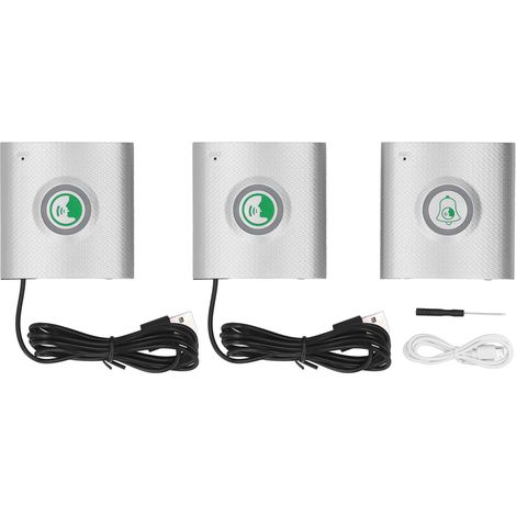 Sonnette sans fil 2 unités intérieur + 1 extérieur, interphone bidirectionnel longue portée pour maison, bureau, usine. (1/5)
