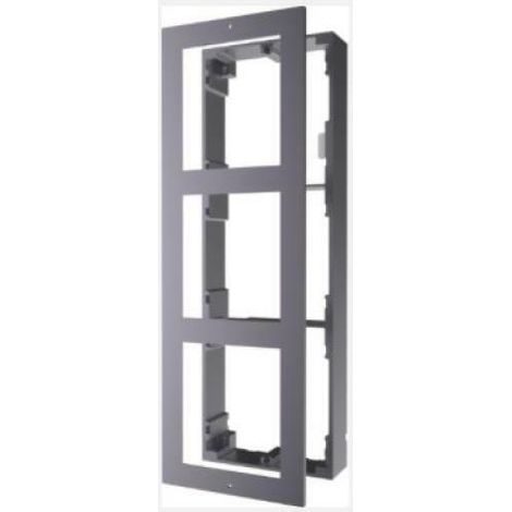 Cornice a parete per videocitofoni 3 moduli Hikvision DS-KD-ACW3