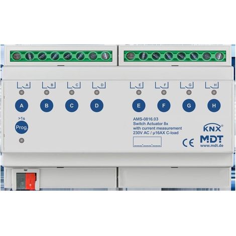 Componente domótico mdt ams-0816.03 8 canales 16 A