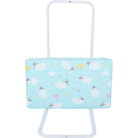 Barrière de lit pour tout-petits, système de sécurité renforcé, hauteur réglable, compatible avec tous les lits (simple, double, king size), bleu (1/5)