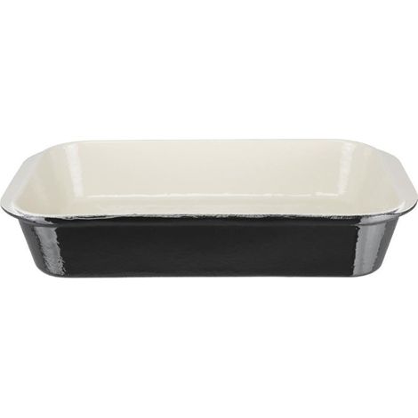Plat à Rôtir en Fonte 405 x 250 mm Noir - Vogue (1/4)