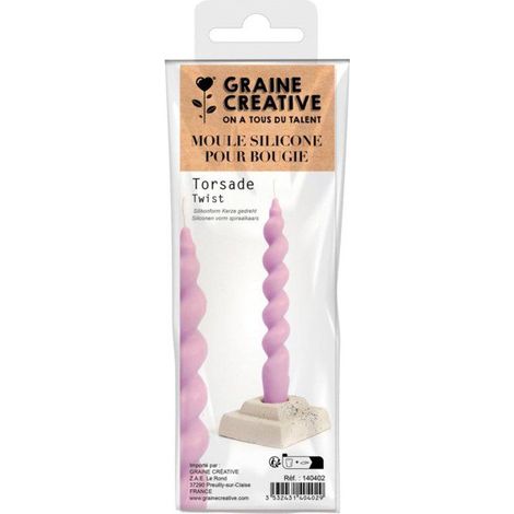 MOULE BOUGIE SILICONE - TORSADE