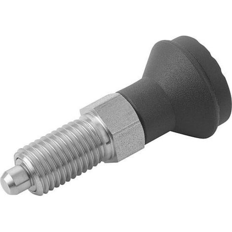 KIPP Arretierbolzen GR.3 M16x1,5 D8 Form A ohne Rastnut Kontermutter E (1/4)