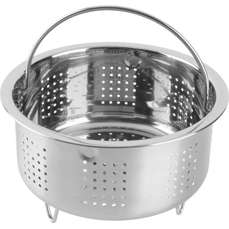 Panier vapeur riz acier inoxydable 13,8 cm accessoire cuiseur à riz dégraissant idéal légumes œufs cuisson saine (1/5)