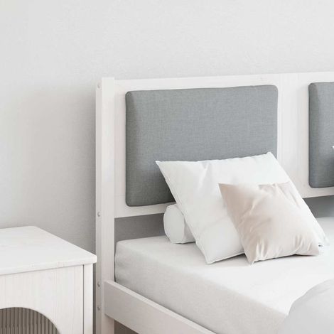 Kopfteil Sonstiges Weiß 120 cm Massivholz Kiefer