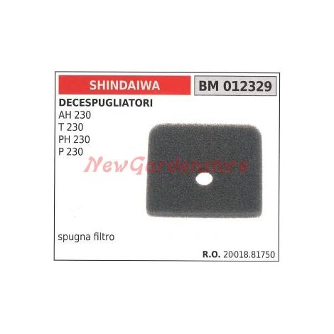 Filtro aria in spugna SHINDAIWA per decespugliatore AH 230 T 230 PH 230 012329