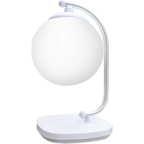 Mondlampe mit kabelloser Ladefunktion zum Schutz der Augen – Praktische LED-Schreibtischlampe zum Lesen – Dekoratives Nachtlicht – Designerstück (1/5)