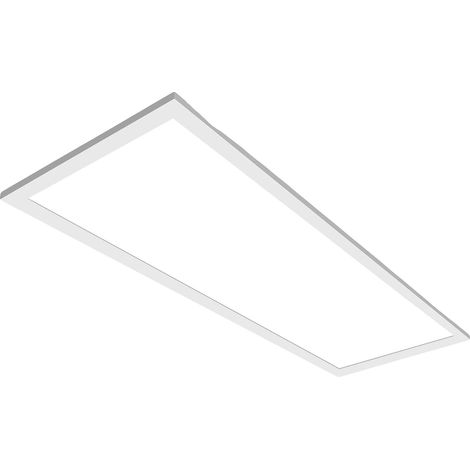 Plafonnier, 3100 Lumens, Fonction Dimmable, 1PCS, 60cm, Lumière Neutre, BLANC (1/2)