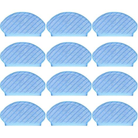 Paquete de 12 paños de microfibra de repuesto FOREHILL, compatibles con las aspiradoras robóticas Ecovacs Deebot OZMO 920, 950, T5 y T5 Ma. (1/5)