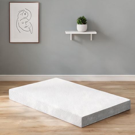Matelas pliable blanc 190 x 140 x 15 cm (1/5)