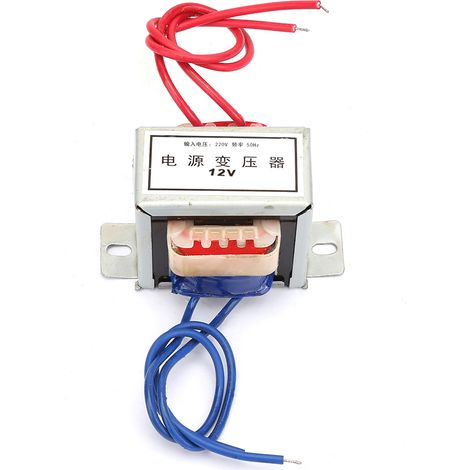 Transformateur électrique 12V AC 12W, entrée 220V 50Hz, alimentation simple, idéal pour éclairage LED et petits appareils (1/3)