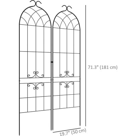 2 grilles de jardin et grilles de support pour plantes (1/5)