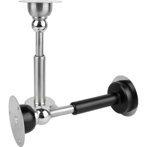 Butoir de porte hydraulique noir - Aucune perceuse requise (1/4)