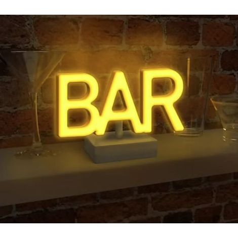 Lámpara de pie LED de neón para bar Paladone (1/2)