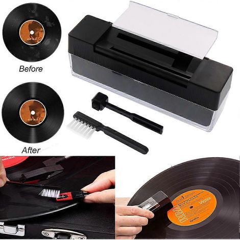 Kit de nettoyage pour platine vinyle (3 pièces) : brosse antistatique pour dépoussiérer et nettoyer les disques vinyles. (1/5)
