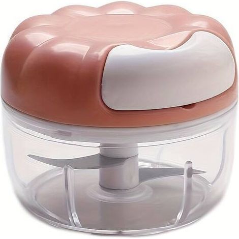 Picadora manual de verduras y machacador de ajos – Utensilio de cocina multifuncional para picar, triturar y machacar alimentos - Crezuo