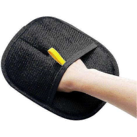 Gants de toilettage double face pour animaux de compagnie, portables, pour chats et chiens, pour enlever les poils d'animaux à la maison et dans la salle de bain 0619 (1/4)