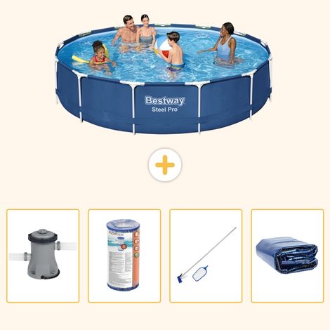 Bestway Bestway Steel Pro Ronde - 396x84 cm - 5-pièces S194 (1/5)