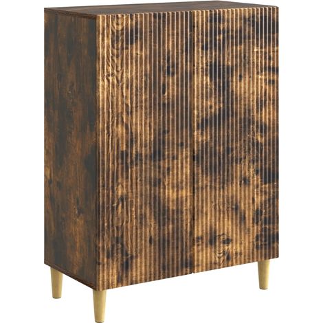 Sideboard Smoked Oak 66 x 34.5 x 90 cm Engineered Wood vidaXL