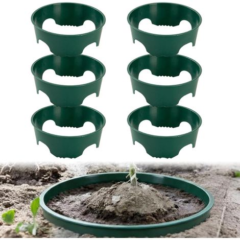 anneaux de support pour plantes d'extérieur - 61 cm de diamètre, pour la rétention d'eau et la protection des racines (1/4)