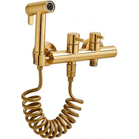 Dusche für die Toilette mit Pistole, Robinet Mélangeur für Eau de Toilette und Froid, Ensemble für die Toilette mit Bidet und Toilettenzubehör  Alovez