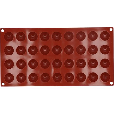 Silicone Mold Food Grade SemiSpherical Cake Mold Tray for Chocolate Soap Home Kitchen(36 Hole )