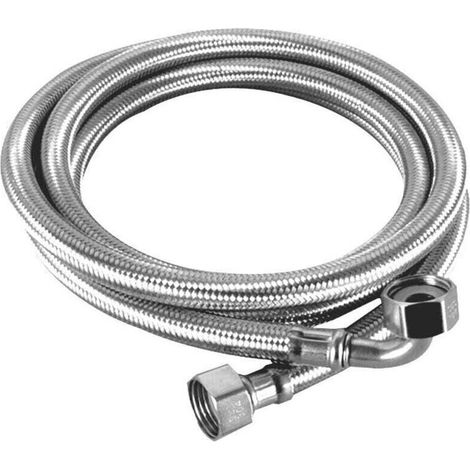 Tuyaux filetés femelles en acier inoxydable – Filetfemelle 20 x 27, longueur d'angle 150 mm, tuyau sanitaire (1/3)