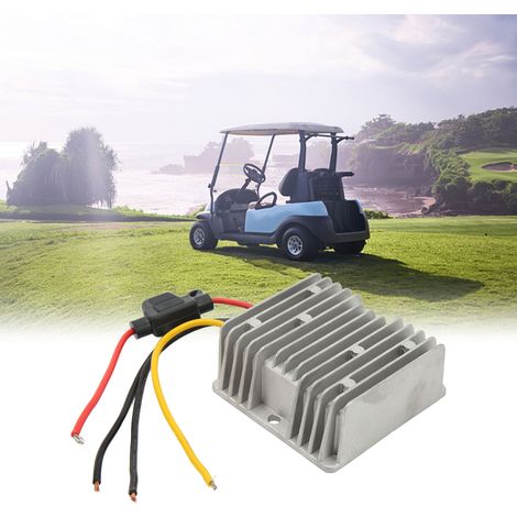 Convertisseur régulateur-transformateur abaisseur 13V-72V vers 12V 120W avec fusible, adapté aux voiturettes de golf, scooters et vélos (Référence : 2044.1) (1/5)