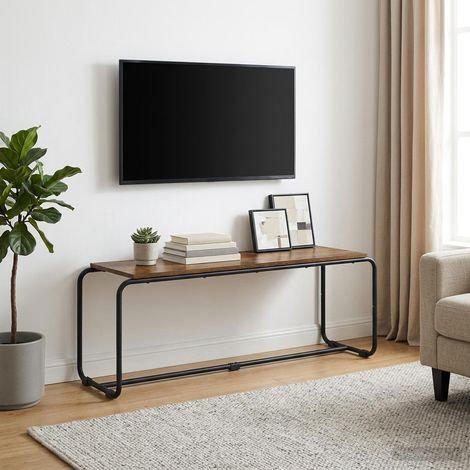 vidaXL Soporte de TV 113.5 x 35.5 x 42 cm Roble Ahumado (1/5)
