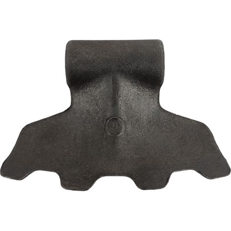 Mazza trincia dentata 155x85mm attacco 70mm e foro 16,5mm (1/5)
