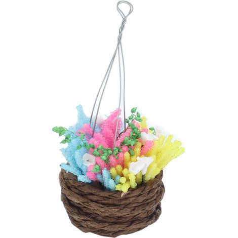 Bouquets de maison de poupée 1:12 Mini fleurs de jardin pour enfants, jouets, décoration de jardin, balcon, salon, cadeau (1/5)