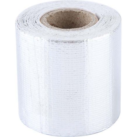 Ruban adhésif aluminium 5m x 5cm pour protection thermique réfléchissante, isolation chaleur voiture, argent (1/5)