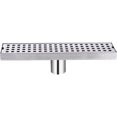 30cm Shower Drain, Stainless Steel Shower Drain, Tileable Floor Drain for Bathroom, with Deodorizer and Hair Filter (1/5)