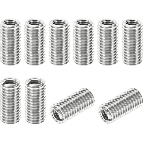 Insert Fileté Metal, M12x1,75 Mâle à M8x1,25 Femelle 25mm 10 pcs (1/5)