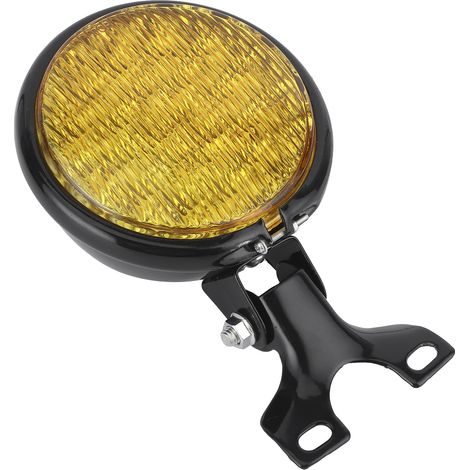 Phare LED jaune étanche pour moto 12V, feu de route/croisement universel (1/5)