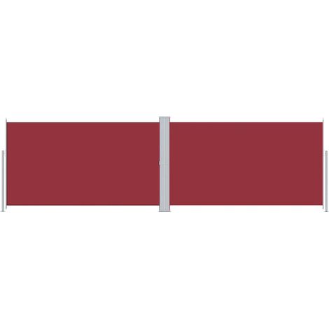 Maison Exclusive - Tenda da Sole Laterale Retrattile Rossa 180x600 cm