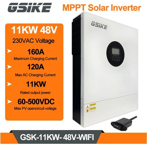 Inversor solar, MPPT dual, monitorización WiFi, GSK-6.2KW-48V-WIFI (1/5)