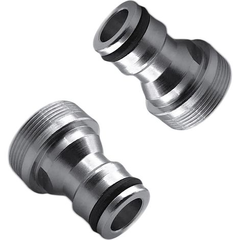 2 Pièces Adaptateur Robinet Tuyau Arrosage Connecteur de Robinet Jardin Adaptateur Universel pour Robinet de Cuisine Adaptateur Fileté Mâle et Femelle Adaptateur de Connexion Rapide (1/5)
