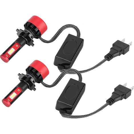2 ampoules H7 96W LED voiture, phare avant blanc, aluminium robuste, éclairage puissant, kit de 2 (1/5)