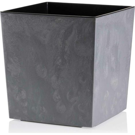 Flore Grauer Betonblumentopf H 25 x 25 cm (1/5)