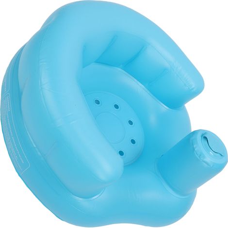 Chaise gonflable pour bébé, sécurisée, avec pompe à air intégrée, en PVC souple, offrant un bon soutien dorsal pour aider les tout-petits à s'asseoir et à apprendre. (1/5)