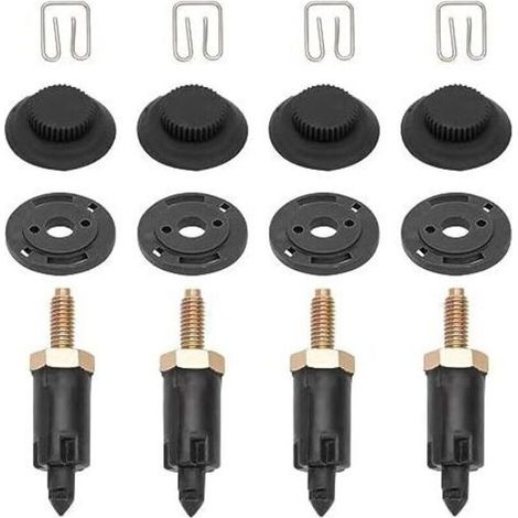 4 Set Fixations Couvre Moteur 2.0 HDI pour Berlingo C4 C5 Xantia Xsara 206 306 307 406 607 806 Expert 0137F6 13711 clips + boulons-Crezuo