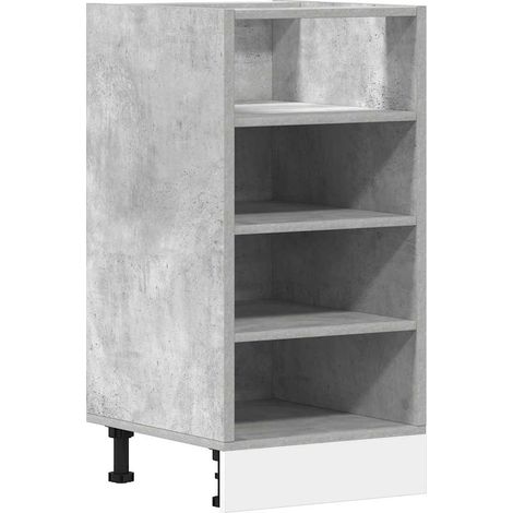 Bottom Cabinet Riga Concrete Grey 40x44.5x81.5 cm Engineered Wood vidaXL