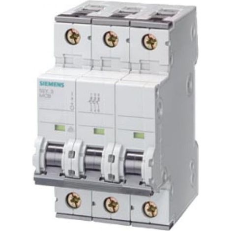 Interruptor automático 3P C 6A 6kA AC Sentron 5SY6306-7