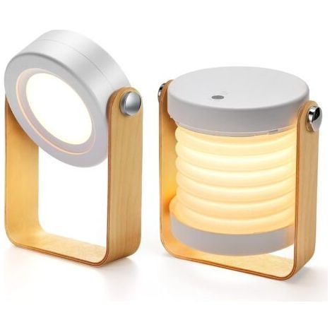 Lampe de chevet Dimmable Touch Light, lampe de chevet avec table de nuit portable Safe Night Light(Blanc) (1/4)