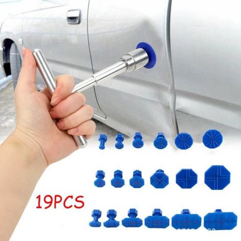 Outil de Débosselage - Non spécifié - Marteau en T - Fer chromé - Portable - 19 pièces (1/4)
