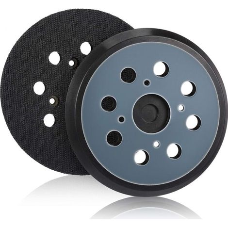 Stück 125 mm Exzenter-Ersatzschleifpad, 8-Loch-Klett-Schleifpad (blau) - Crezuo
