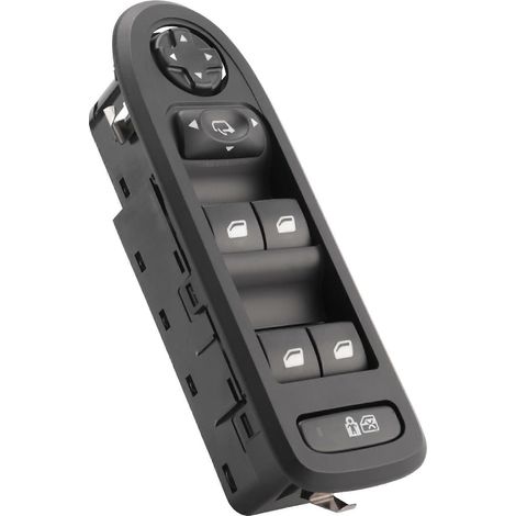 Commande principale de lève-vitre pour Peugeot 308, 508 et C5 (5 portes, break) - Références : 96659465ZD, 98026370ZD, 96644917XT, 96599975XT (1/5)