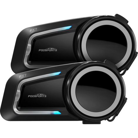 Casque avec intercom, distance de 2000M, prend en charge 10 pilotes, Bluetooth 5.4, étanche IP67, haut-parleur de 40 mm (1/5)