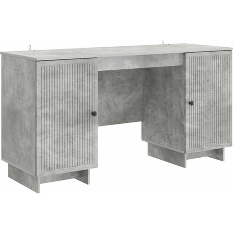 Scrivania Grigio Cemento Legno ingegnerizzato vidaXL